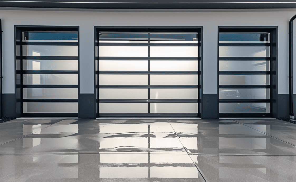 Elegant and affordable glazed style garage doors in various designs.