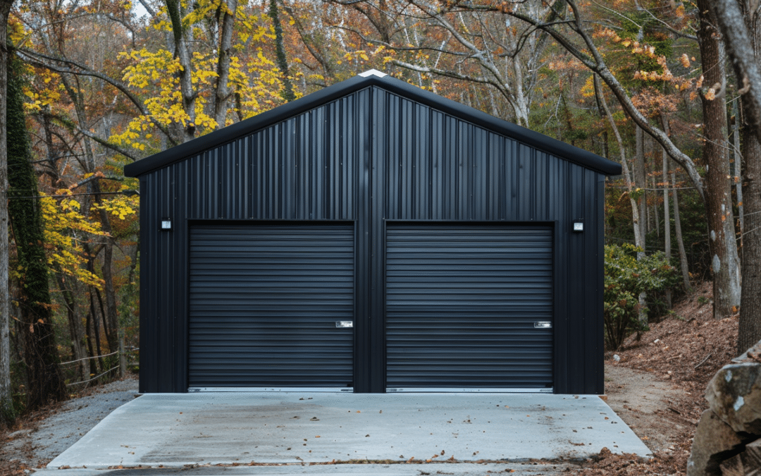 Scenic Two-Door Garage in Alberta’s Woodland