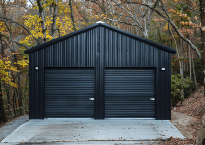 Scenic Two-Door Garage in Alberta’s Woodland