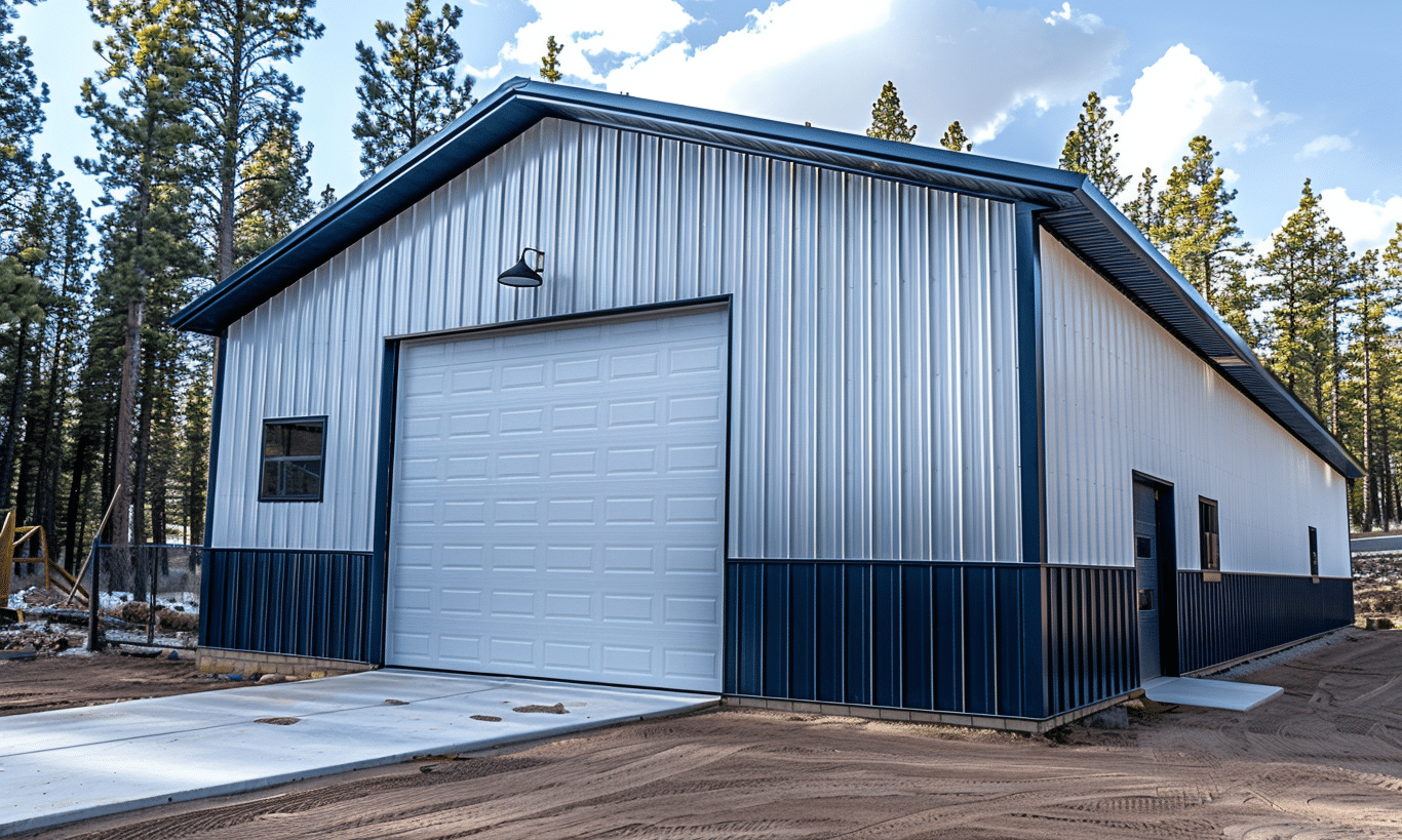 Steel garage kits in British Columbia providing durable and customizable storage solutions for residential and commercial use