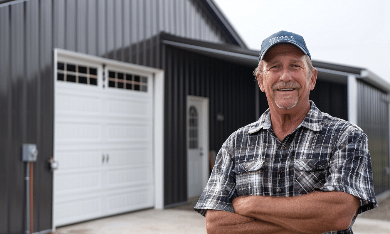 Proud Ontario senior showcases his stylish new garage and home.