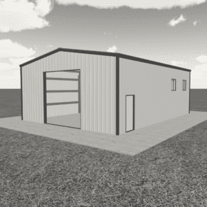 30x40 metal building MB21230401400 showcasing a sturdy design ideal for storage, workshops, or agricultural use.