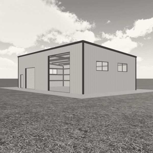 30x50 metal building MB212305014S0 featuring a durable design suitable for sheds, workshops, and garages.