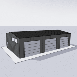 Steel building kit 30x48 designed for durability and versatility in commercial or residential construction projects.