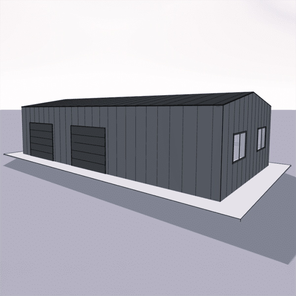 Steel building kit 30x60 showcasing sturdy construction materials for versatile commercial and industrial use.