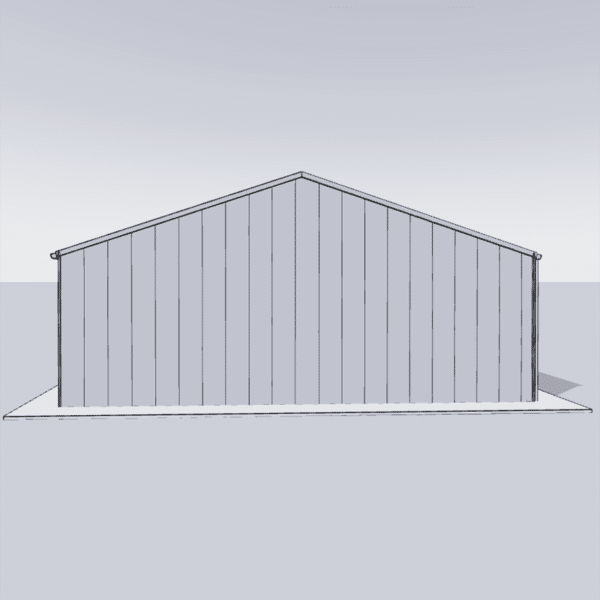 Steel building kit 50x100 featuring a spacious design, ideal for commercial or industrial use, showcasing sturdy construction materials.