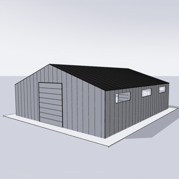 Steel building kit 50x60 featuring durable materials and versatile design ideal for warehouses, workshops, or storage solutions.