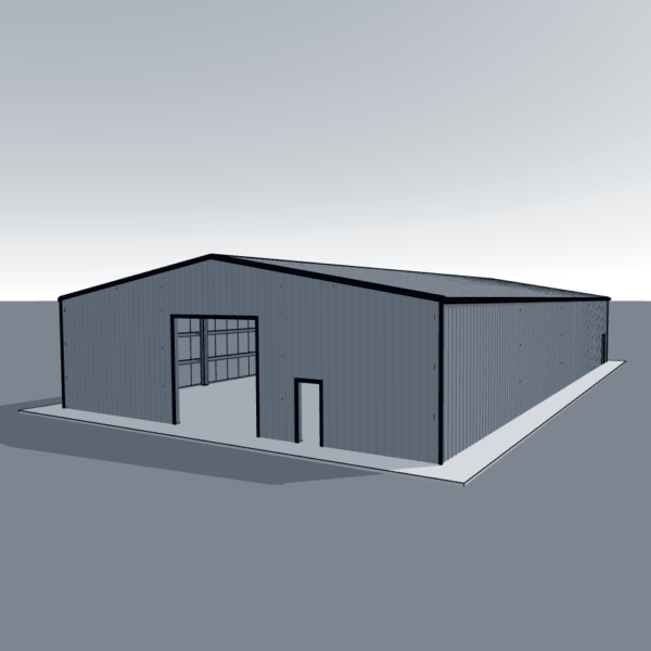 Steel building kit 60x100-2 designed for durable construction with clear span and customizable options for various uses.