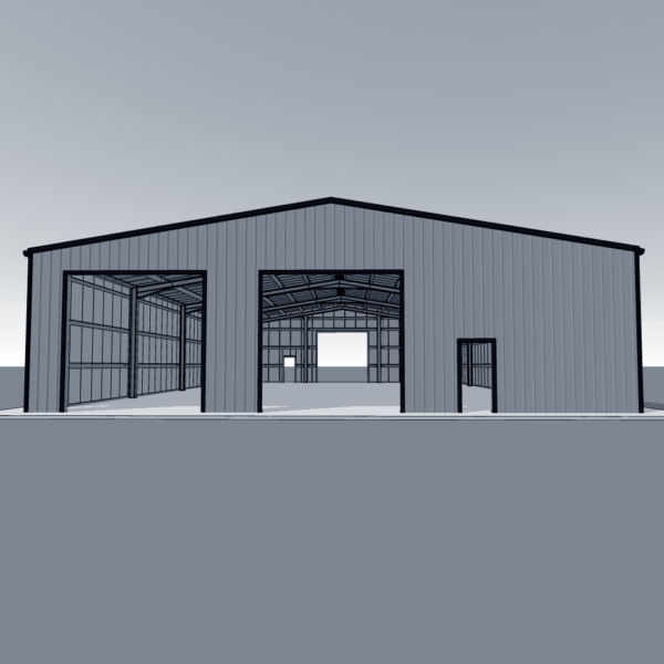 Steel building kit 60x100-5 showcasing durable construction materials for commercial and industrial purposes.