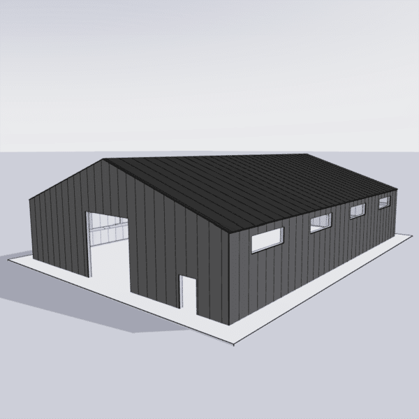 Steel building kit 60x80 featuring durable materials and open space design ideal for versatile commercial or industrial use.