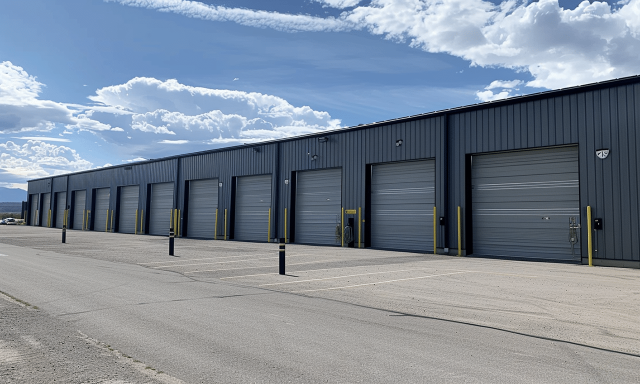 Expansive steel building warehouse in Ontario showcasing vast storage space and modern industrial design