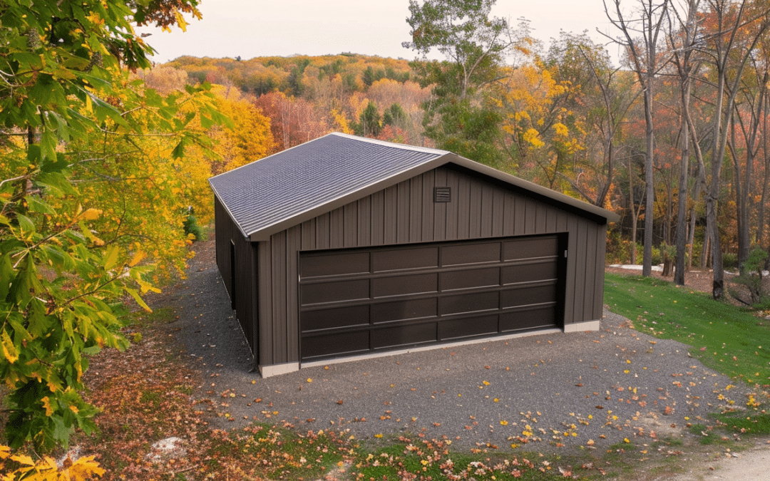 30 by 30 Steel Garage in Lunenburg, Nova Scotia