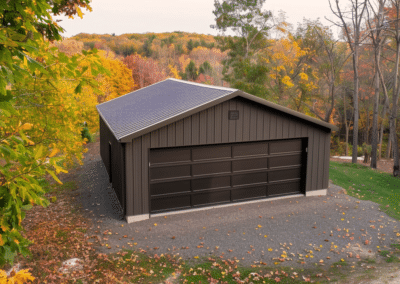 30 by 30 Steel Garage in Lunenburg, Nova Scotia