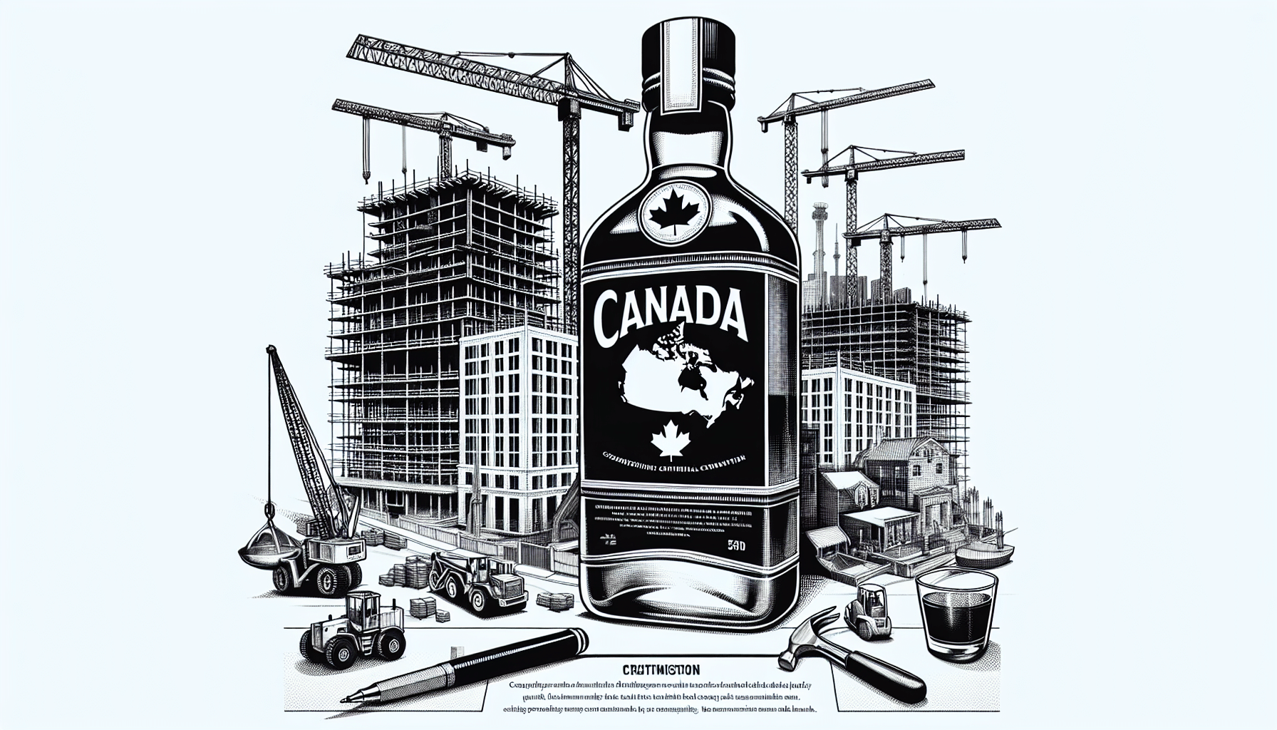 Graph illustrating the growth trends in the Canadian liquor industry showcasing market expansion and consumption statistics.