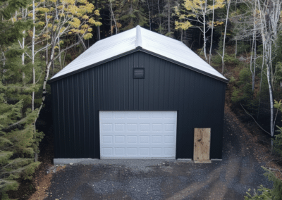 Modern Black Garage in Whistler, BC