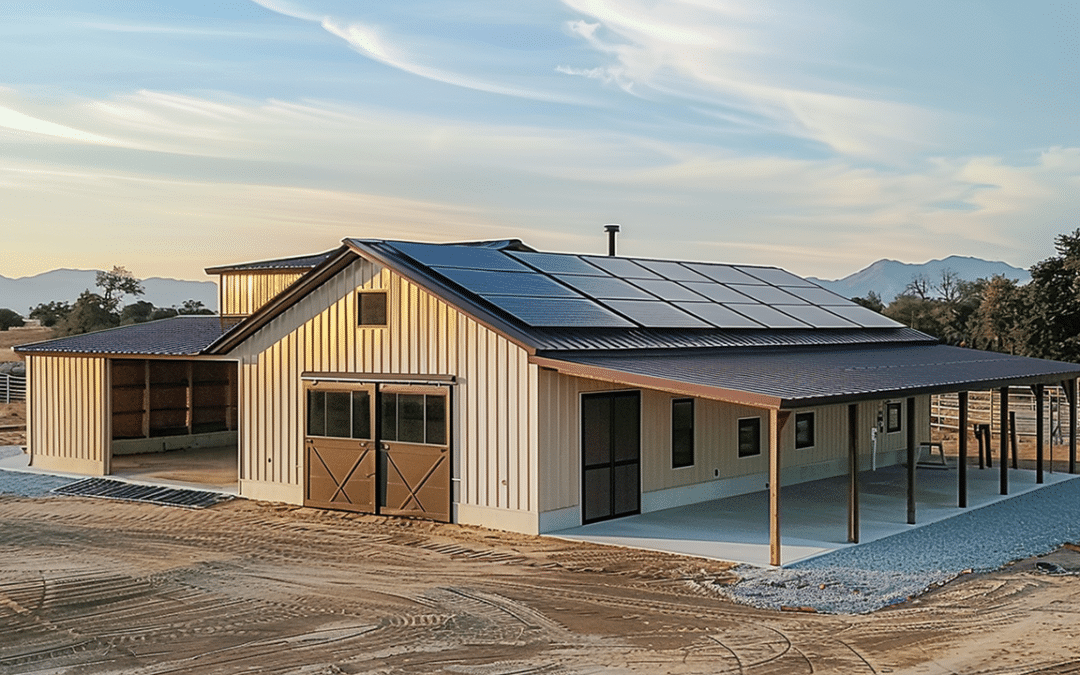 Sustainable Equestrian Facility with Solar Panels in Wolfville, Nova Scotia