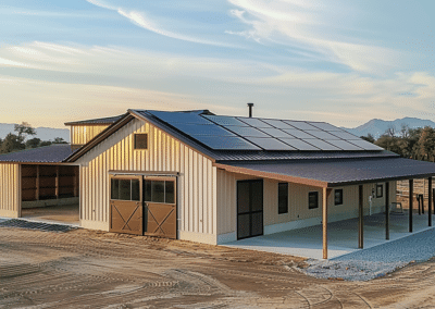 Sustainable Equestrian Facility with Solar Panels in Wolfville, Nova Scotia