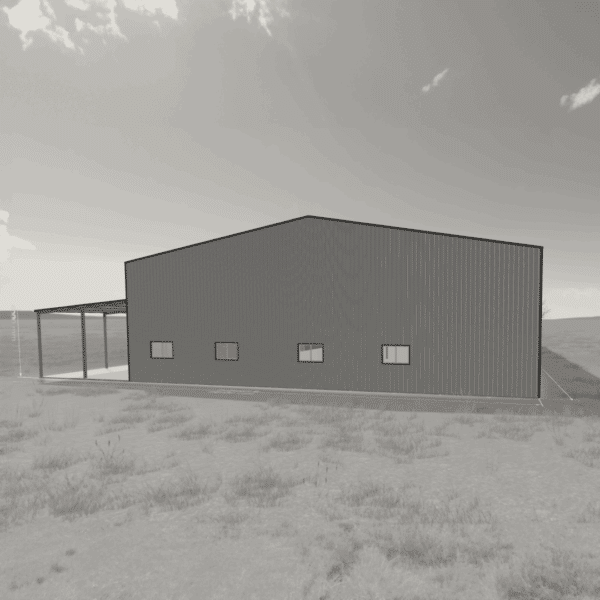 60x120 Steel Building Kit – Workshop & Garage Combo - Image 2