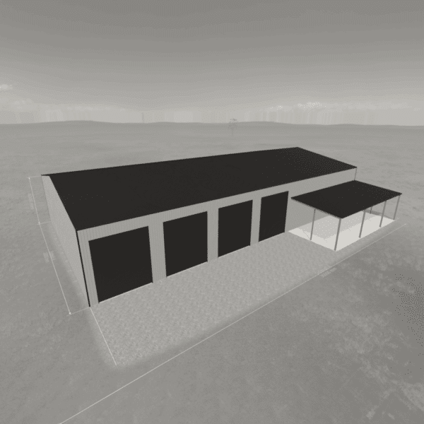 60x120 Steel Building Kit – Workshop & Garage Combo - Image 6