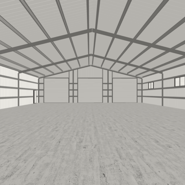 80x100 Steel Building Kit – Workshop with Lean-to - Image 5